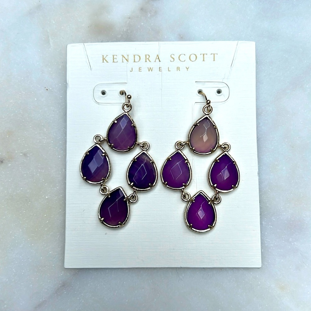 Kendra Scott Purple Earrings
